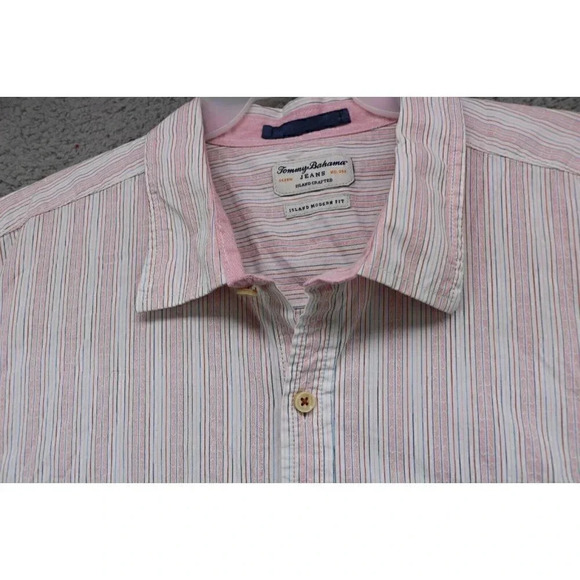 Tommy Bahama Men's Island Crafted-Island Modern Fit Shirt-XXL-100% Cotton - Picture 4 of 9